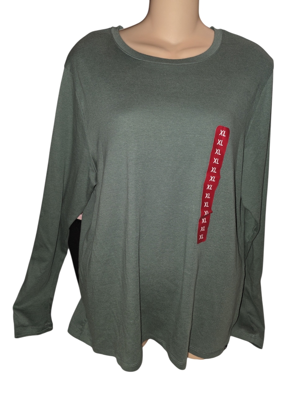 Eddie Bauer Classic Olive Green Long-Sleeve Women's Top New With Tags